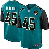 Nike Men & Women & Youth Jaguars #45 Ta'ufo'ou Green Team Color Game Jersey,baseball caps,new era cap wholesale,wholesale hats